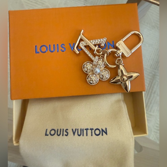 Louis Vuitton Gold Key Holder with Crystal Accents - Picture 3 of 4